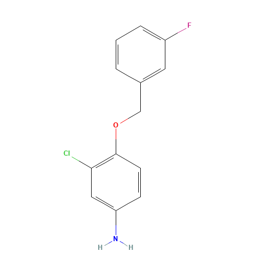 202197-26-0 3-Chloro-4-(3-fluorobenzyloxy)aniline chemical structure
