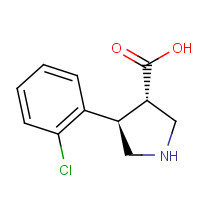1047651-79-5 (3S,4R)-4-(2-CHLOROPHENYL)PYRROLIDINE-3-CARBOXYLIC ACID chemical structure