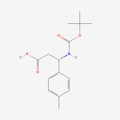 479064-96-5 Boc-(S)-3-Amino-3-(4-methylphenyl)propionic acid chemical structure