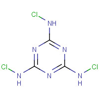7673-09-8 Trichloromelamine chemical structure