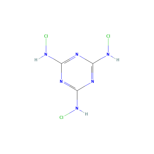 7673-09-8 Trichloromelamine chemical structure