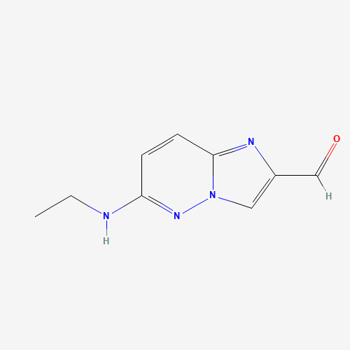 1184920-26-0 6-(ethylamino)imidazo[1,2-b]pyridazine-2-carbaldehyde chemical structure