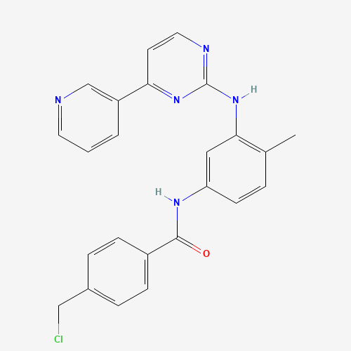 404844-11-7 4-Chloromethyl-N-[4-methyl-3-[[4-(pyridin-3-yl)pyrimidin-2-yl]amino]phenyl]benzamide chemical structure