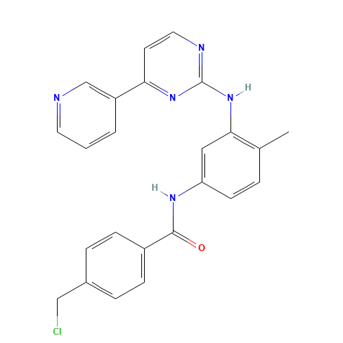 404844-11-7 4-Chloromethyl-N-[4-methyl-3-[[4-(pyridin-3-yl)pyrimidin-2-yl]amino]phenyl]benzamide chemical structure