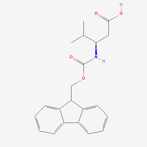 172695-33-9 Fmoc-L-beta-homovaline chemical structure