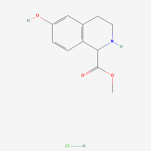 672310-19-9 (+/-)-7-HYDROXY-1,2,3,4-TETRAHYDRO-3-ISOQUINOLINE-4-CARBOXYLIC ACID METHYL ESTER HCL chemical structure