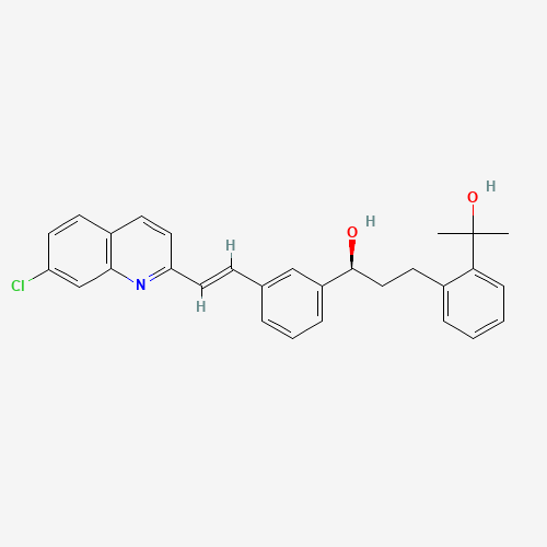 142569-70-8 1-{3-[2-(7-Chloro-quinolin-2-yl)-vinyl]-phenyl}-3-[2-(1-hydroxy-1-methyl-ethyl)-phenyl]-propan-1-ol chemical structure