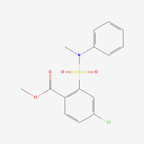 914221-64-0 Methyl 4-chloro-2-(N-methyl-N-phenylsulphonamide)benzoate chemical structure