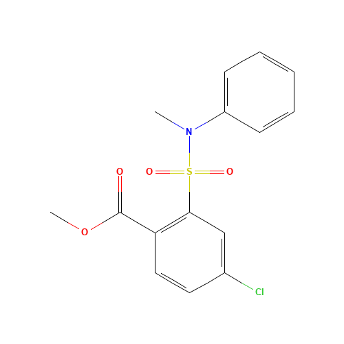 914221-64-0 Methyl 4-chloro-2-(N-methyl-N-phenylsulphonamide)benzoate chemical structure