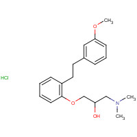 135261-74-4 1-(Dimethylamino)-3-[2-[2-(3-methoxyphenyl)ethyl]phenoxy]-2-propanol hydrochloride chemical structure