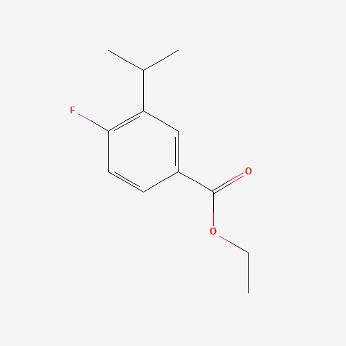 1112179-21-1 ethyl 4-fluoro-3-isopropylbenzoate chemical structure