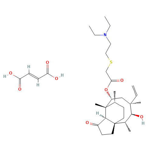 55297-96-6 Tiamulin fumarate chemical structure