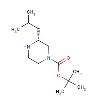 928025-61-0 (R)-1-BOC-3-ISOBUTYLPIPERAZINE chemical structure