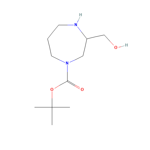1179360-20-3 tert-butyl 3-(hydroxymethyl)-1,4-diazepane-1-carboxylate chemical structure