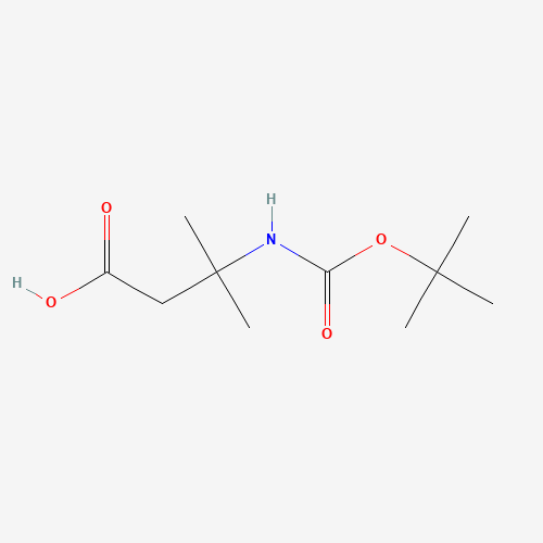 129765-95-3 3-TERT-BUTOXYCARBONYLAMINO-3-METHYL-BUTYRIC ACID chemical structure