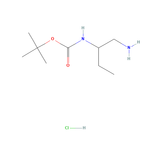 138374-00-2 2-N-Boc-butane-1,2-diamine-HCl chemical structure