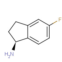 1114333-11-7 (S)-5-FLUORO-2,3-DIHYDRO-1H-INDEN-1-AMINE-HCl chemical structure