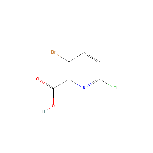 929000-66-8 3-Bromo-6-chloro-2-pyridinecarboxylic acid chemical structure
