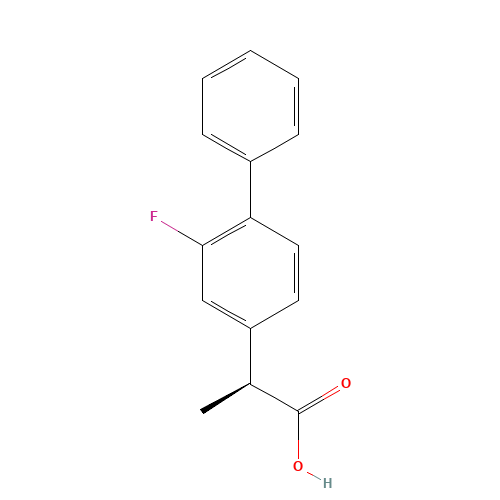 51543-39-6 (S)-(+)-2-FLUORO-ALPHA-METHYL-4-BIPHENYLACETIC ACID chemical structure