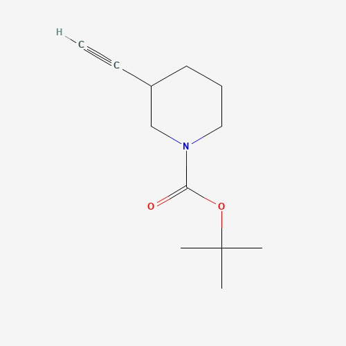 664362-16-7 1-Piperidinecarboxylic acid,3-ethynyl-,1,1-dimethylethyl ester chemical structure