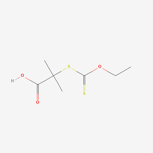133944-74-8 2-((Ethoxythioxo methyl)thio)-2-methylpropanoic acid chemical structure
