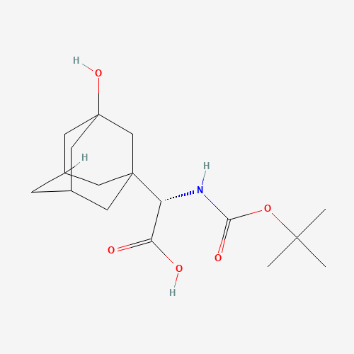361442-00-4 (alphaS)-alpha-[[(1,1-Dimethylethoxy)carbonyl]amino]-3-hydroxytricyclo[3.3.1.13,7]decane-1-acetic acid chemical structure