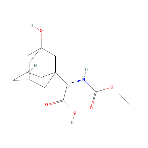 361442-00-4 (alphaS)-alpha-[[(1,1-Dimethylethoxy)carbonyl]amino]-3-hydroxytricyclo[3.3.1.13,7]decane-1-acetic acid chemical structure