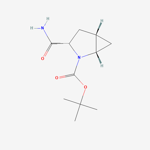 361440-67-7 (1S,3S,5S)-3-(Aminocarbonyl)-2-azabicyclo[3.1.0]hexane-2-carboxylic acid tert-butyl ester chemical structure