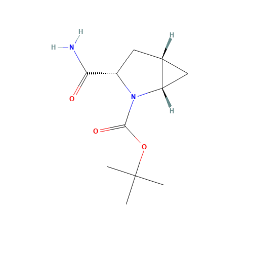 361440-67-7 (1S,3S,5S)-3-(Aminocarbonyl)-2-azabicyclo[3.1.0]hexane-2-carboxylic acid tert-butyl ester chemical structure