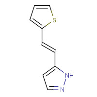 500128-99-4 (E)-5-(2-(thiophen-2-yl)vinyl)-1H-pyrazole chemical structure