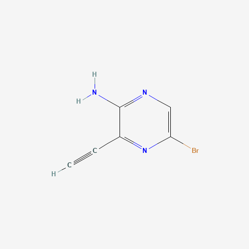 1209289-08-6 5-bromo-3-ethynylpyrazin-2-amine chemical structure