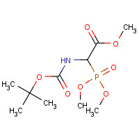 89524-98-1 (+/-)-BOC-ALPHA-PHOSPHONOGLYCINE TRIMETHYL ESTER chemical structure