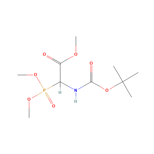 89524-98-1 (+/-)-BOC-ALPHA-PHOSPHONOGLYCINE TRIMETHYL ESTER chemical structure