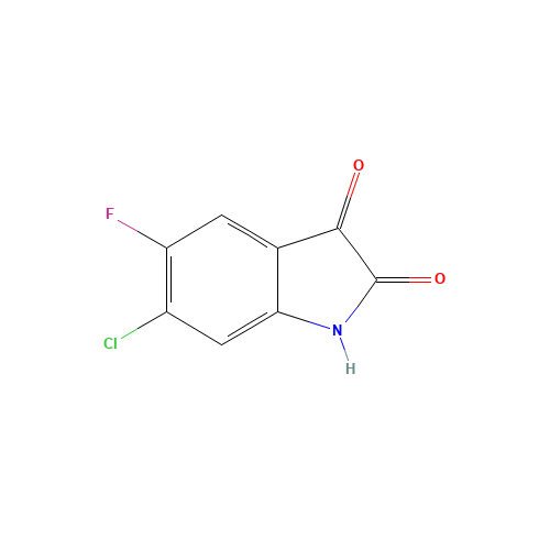 96202-57-2 5-FLUORO-6-CHLORO ISATIN chemical structure