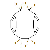 3345-29-7 2,2,3,3,8,8,9,9-Octafluorotricyclo[8.2.2.24,7]hexadeca-4,6,10,12,13,15-hexaene chemical structure