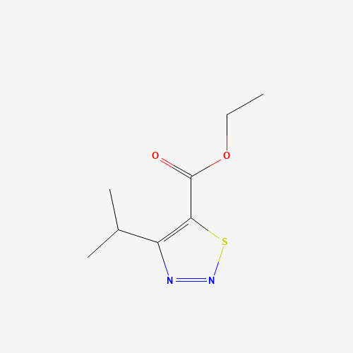 183302-79-6 1,2,3-Thiadiazole-5-carboxylicacid,4-(1-methylethyl)-,ethylester(9CI) chemical structure