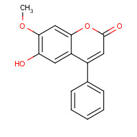 482-83-7 6-HYDROXY-7-METHOXY-4-PHENYLCOUMARIN chemical structure