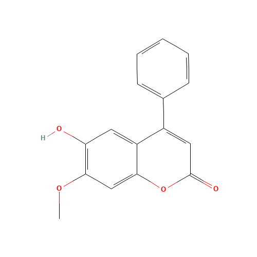 482-83-7 6-HYDROXY-7-METHOXY-4-PHENYLCOUMARIN chemical structure