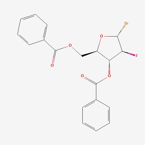 97614-44-3 2-Deoxy-2-fluoro-alpha-D-arabinofuranosyl bromide 3,5-dibenzoate chemical structure
