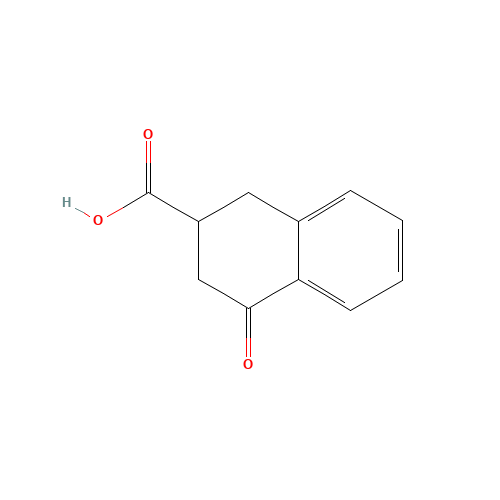 6566-40-1 4-OXO-1,2,3,4-TETRAHYDRO-NAPHTHALENE-2-CARBOXYLIC ACID chemical structure