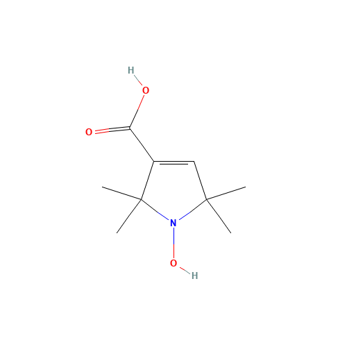 2154-67-8 2,2,5,5-TETRAMETHYL-3-PYRROLIN-1-OXYL-3-CARBOXYLIC ACID chemical structure