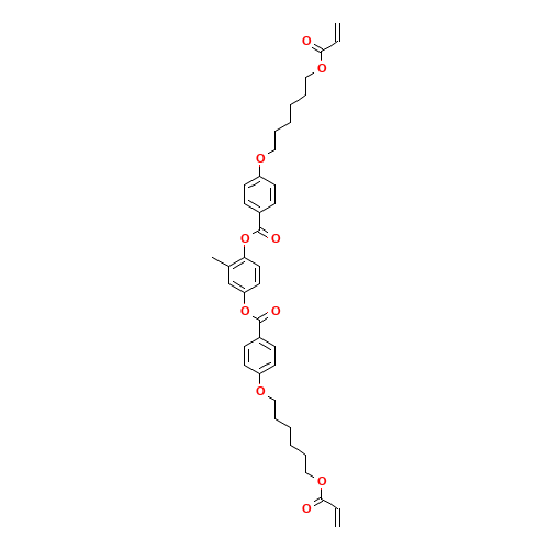125248-71-7 1,4-BIS-[4-(6-ACRYLOYLOXYHEXYLOXY)BENZOYLOXY]-2-METHYLBENZENE chemical structure