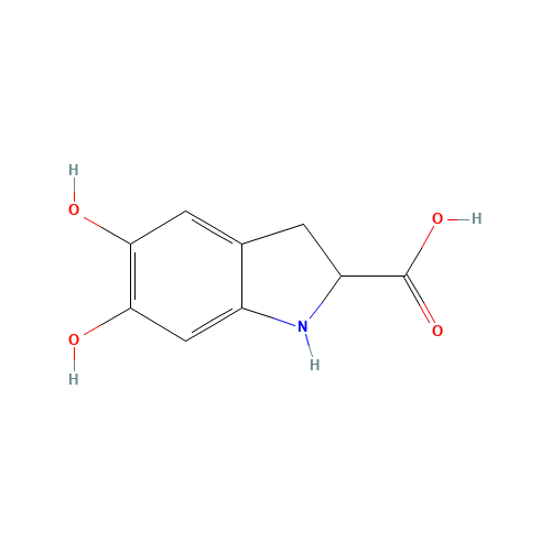 18791-20-3 5,6-dihydroxyindoline-2-carboxylic acid chemical structure