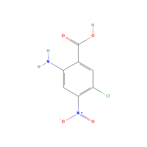 34649-02-0 2-AMINO-5-CHLORO-4-NITROBENZOIC ACID chemical structure