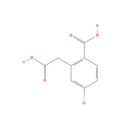 943749-63-1 4-BROMO-2-(CARBOXYMETHYL)BENZOIC ACID chemical structure