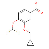 162401-62-9 3-Cyclopropylmethoxy-4-difluoromethoxy-benzoic acid chemical structure