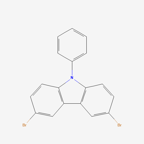 57103-20-5 3,6-DIBROMO-9-PHENYLCARBAZOLE chemical structure