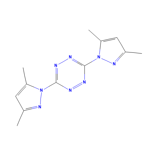 30169-25-6 3,6-Bis(3,5-dimethyl-1H-pyrazol-1-yl)-1,2,4,5-tetrazine chemical structure