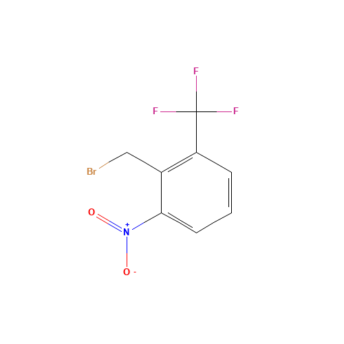 133605-26-2 2-(BROMOMETHYL)-1-NITRO-3-(TRIFLUOROMETHYL)BENZENE chemical structure