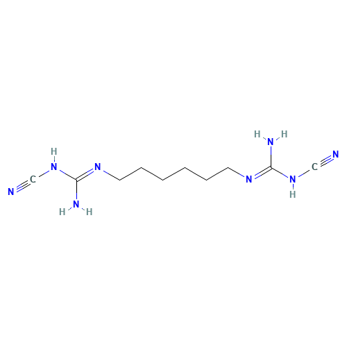 15894-70-9 1,6-HEXAMETHYLENE-BIS-CYANOGUANIDINE chemical structure